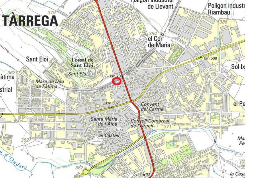 Tàrrega map